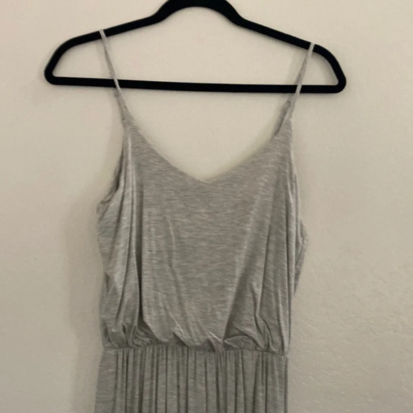 Lush Knit Gray Maxi Elastic Waist - Picture 4 of 6